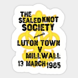 Luton Town Millwall 1985 Sticker